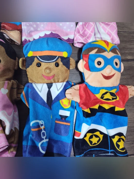 Melissa And Doug Lot Of 18 Hand Puppets (Animals/People) - Picture 7 of 14